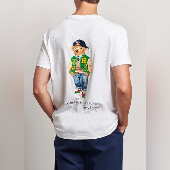 Ralph Lauren Other - Polo Ralph Lauren Big & Tall White COLLEGE VARSITY BEAR Pocket T Shirt
